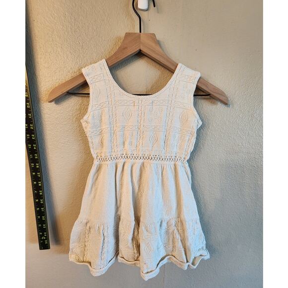 Nusta Girls Knitted Dress Embroidery Bohemian Cotton Sun Flowers Toddler - Picture 2 of 11